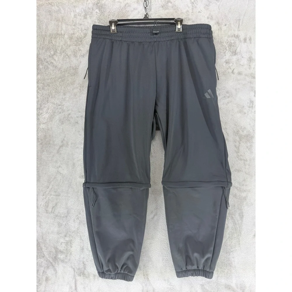 Adidas ClimaWarm Mens 2XL Black Training Pants KA4060 Multi Sport Joggers NEW